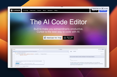 A screenshot from Cursor AI